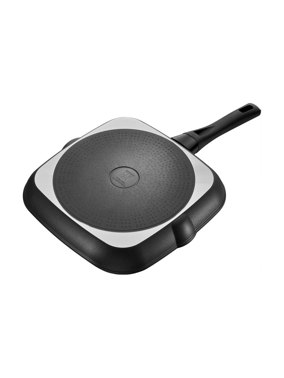 Poêle grill en métal Shine, Métal, Noir, larg. 30 x long. 49 cm