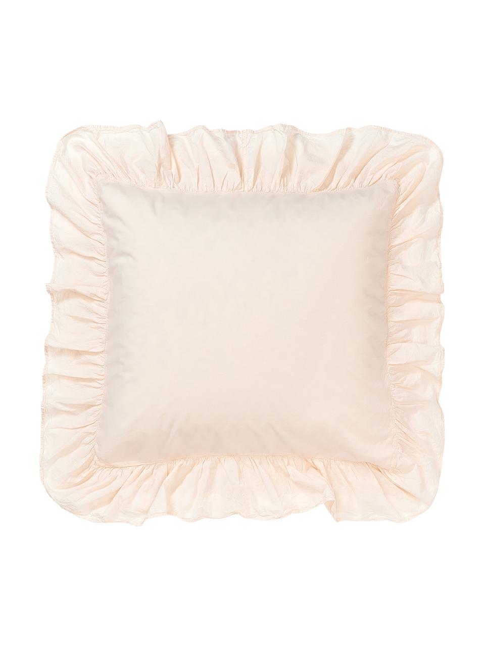 Federa in cotone lavato con volant Louane, 100% cotone
Densità del filo 200 TC, qualità comfort
La biancheria da letto in cotone è piacevolmente morbida sulla pelle, assorbe bene l'umidità ed è adatta a chi soffre di allergie.
Il materiale utilizzato in questo prodotto è testato per le sostanze nocive e certificato secondo lo STANDARD 100 by OEKO-TEX®, 4265CIT, CITEVE, Color pesca, Larg. 50 x Lung. 80 cm