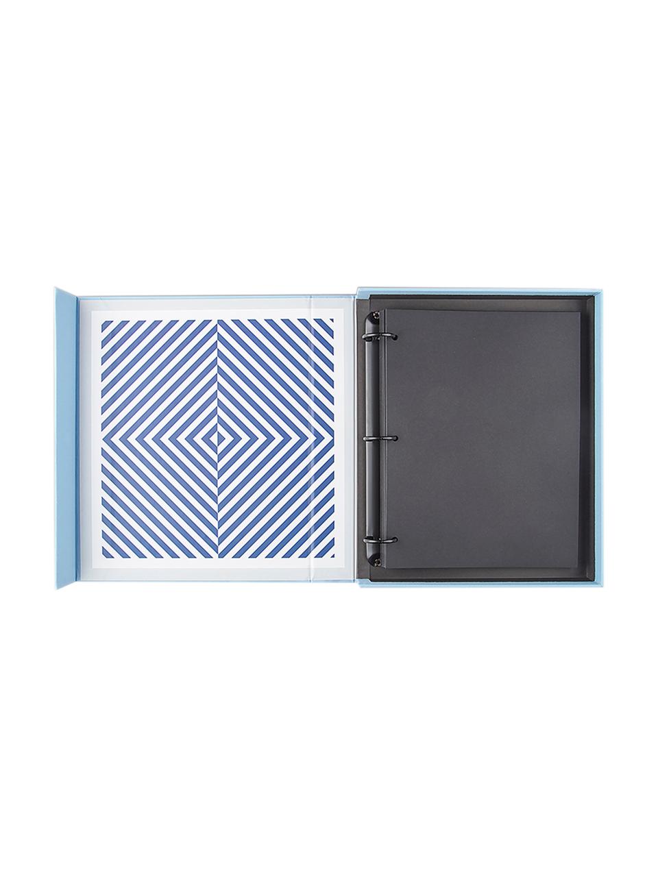 Album fotografico Happily Ever After, Blu, bianco, argento, nero, Lung. 32 x Larg. 26 cm