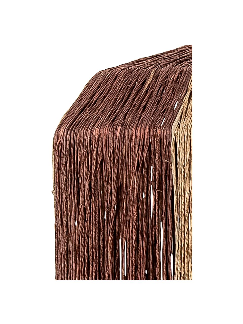 Lampa wisząca z trawy morskiej Tano, Beżowy, brązowy, Ø 27 x W 40 cm