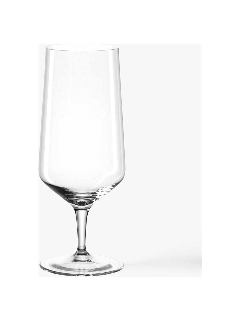 Biergläser Puccini, 6 Stück, Glas, Transparent, Ø 6 x H 19 cm, 410 ml