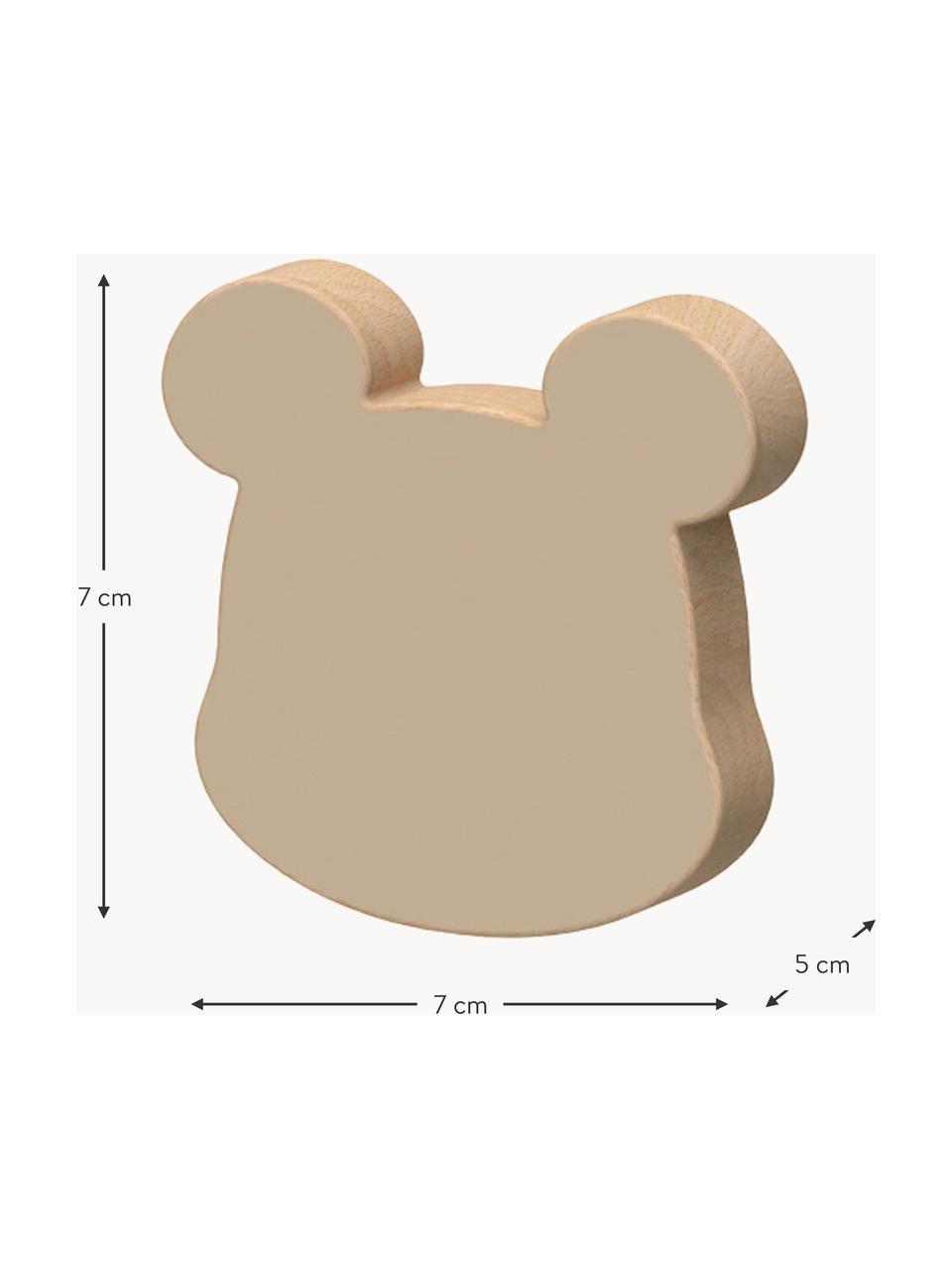 Handgefertigte Wandhaken Bear aus Buchenholz, 3er-Set, Buchenholz, lackiert

Dieses Produkt wird aus nachhaltig gewonnenem, FSC®-zertifiziertem Holz gefertigt., Beigetöne, Buchenholz, B 7 x H 7 cm