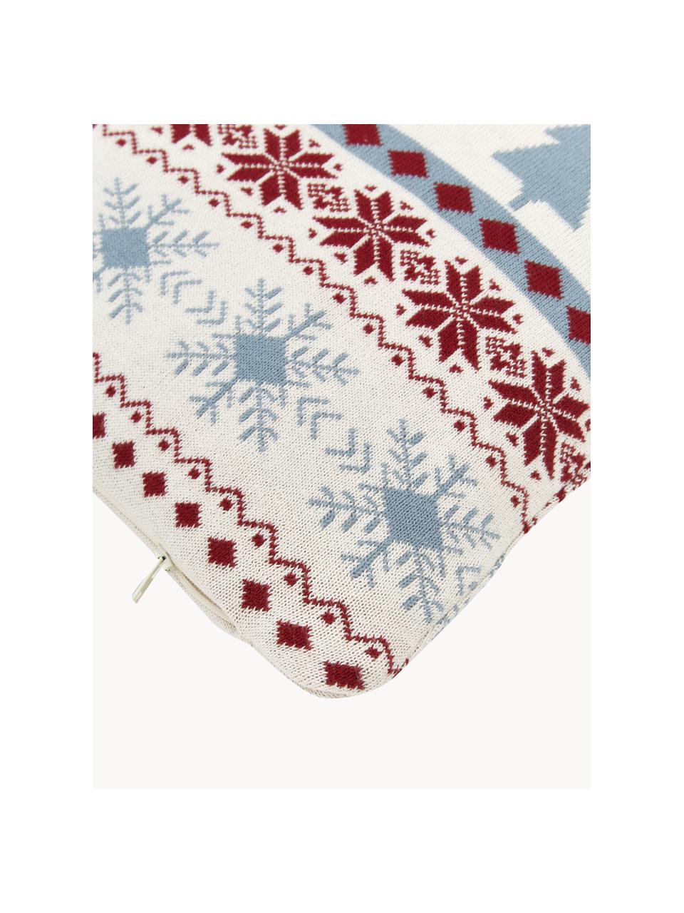 Pletený povlak na polštář se zimním vzorem David, 100 % bavlna, Více barev, Š 40 cm, D 40 cm