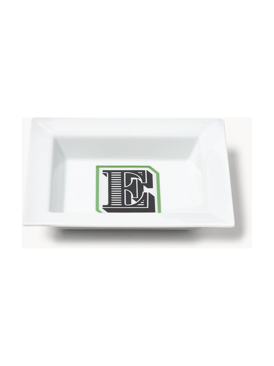 Westwing Collection x MEISSEN, handgefertigte Vide-Poche Initials mit Dekor, Porzellan, glasiert, E, B 16 x T 13 cm