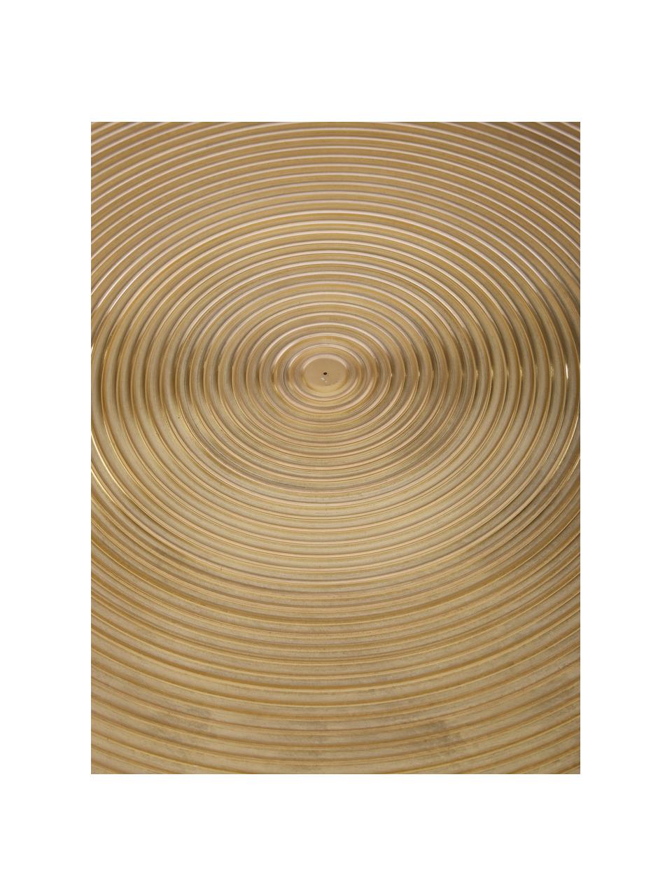 Okrúhly konferenčný stolík Hypnotising, Lakovaný hliník, Mosadzná, Ø 77 cm