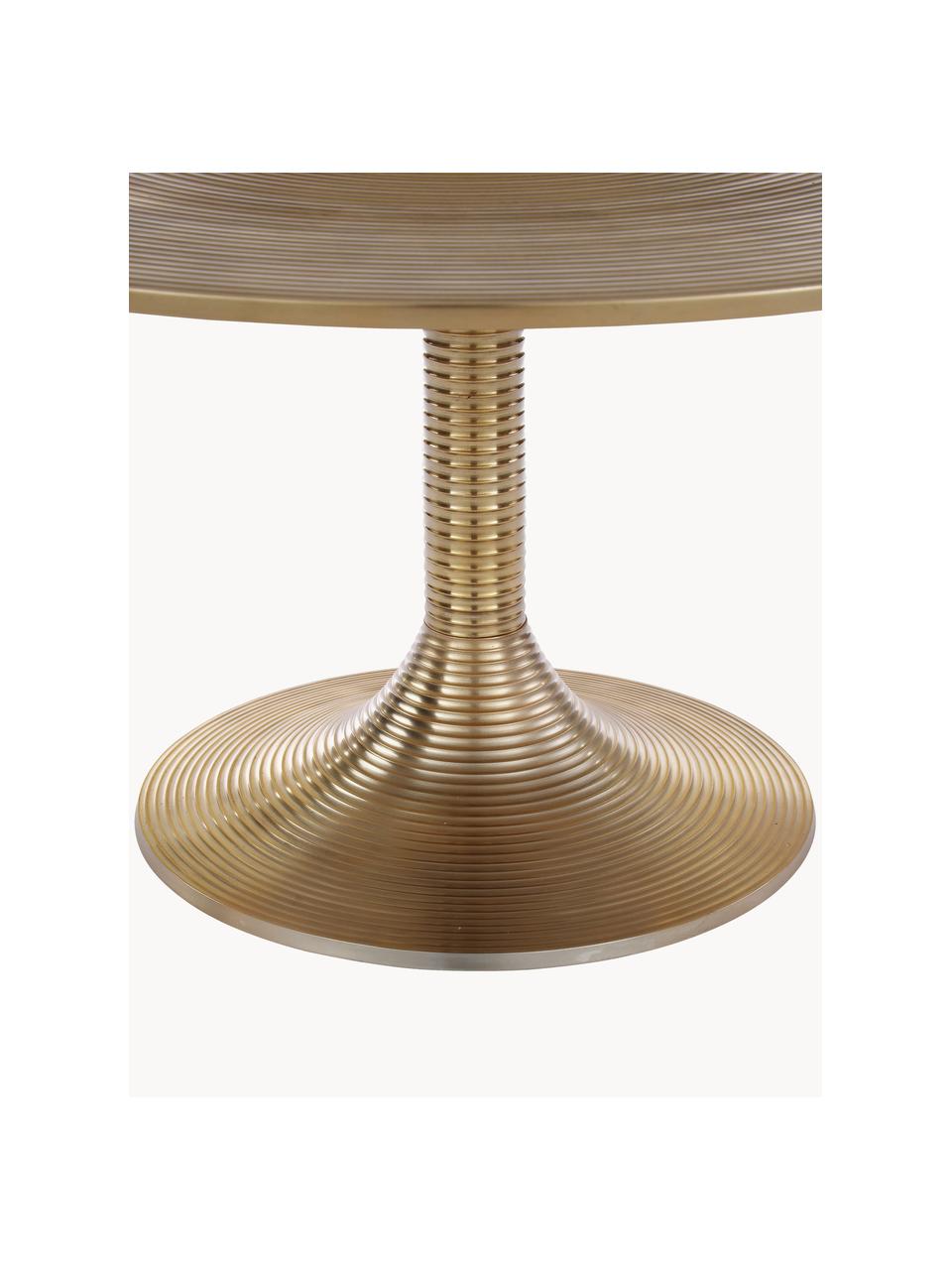 Kulatý konferenční stolek Hypnotising, Lakovaný hliník, Zlatá, Ø 77 cm
