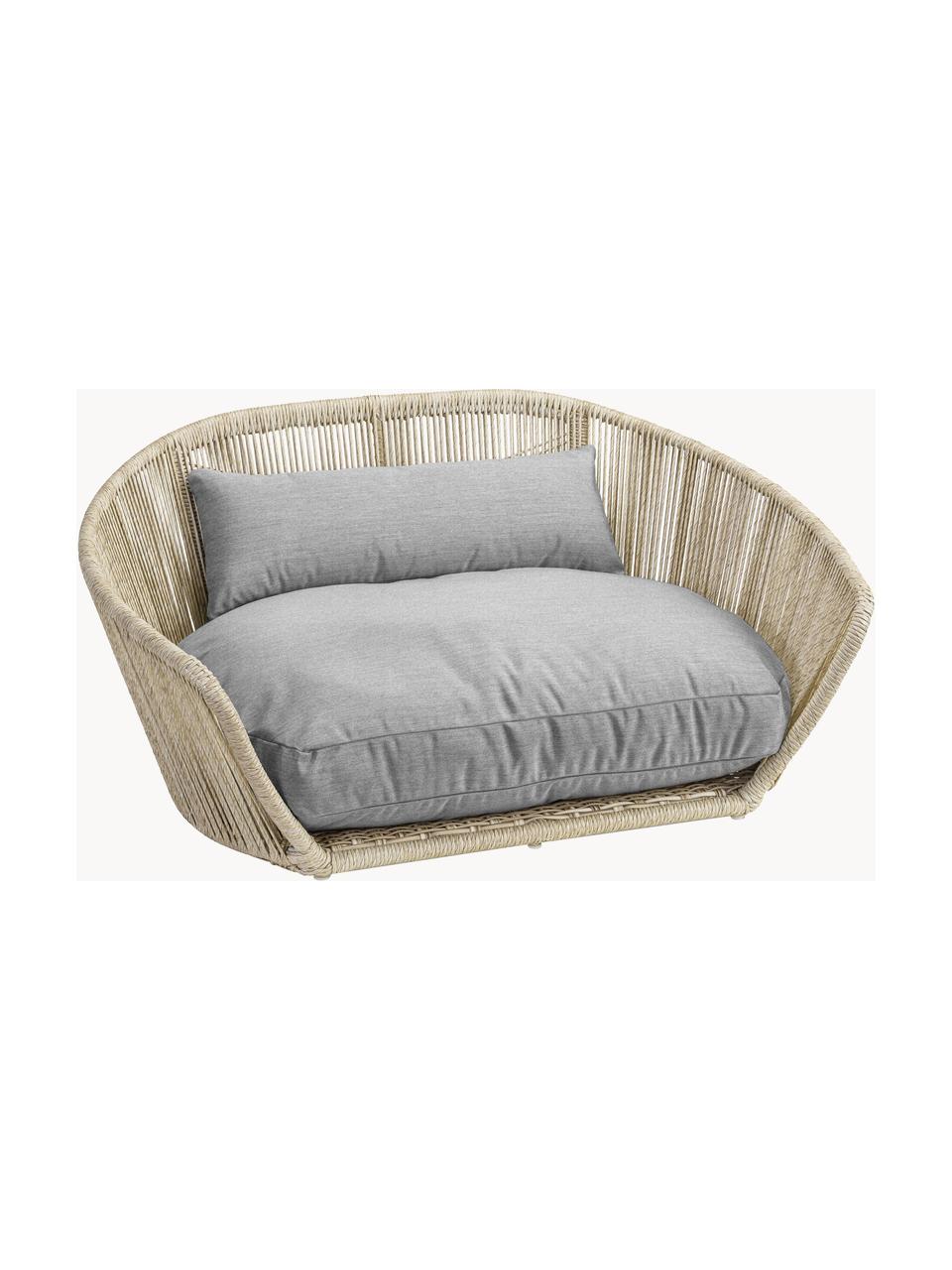 Panier pour chien intérieur-extérieur Vogue, Gris clair, beige, larg. 110 x prof. 74 cm