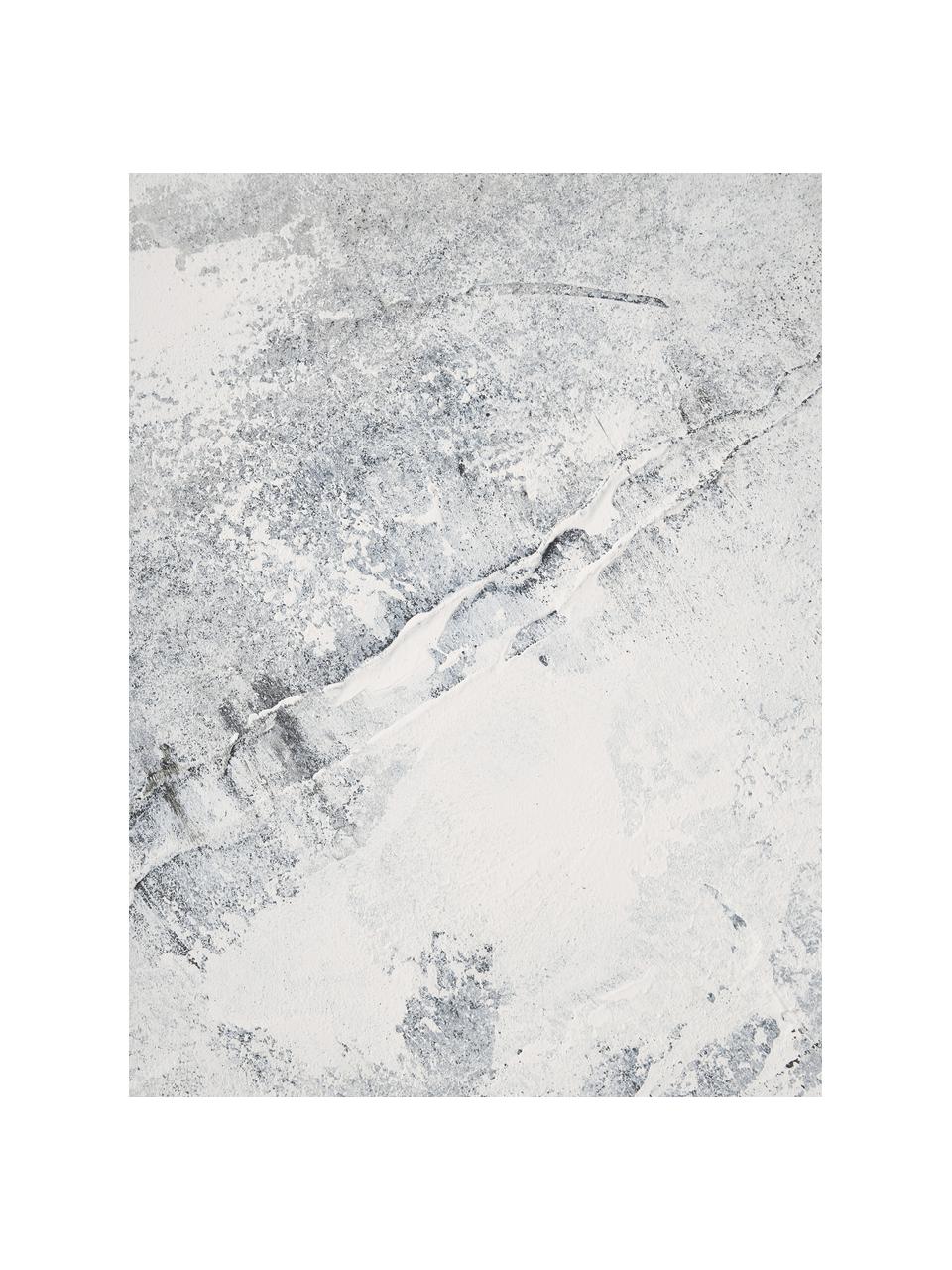 Ručně malovaný obrázek na plátně s dřevěným rámem Simple Living, Odstíny šedé, černá, Š 92 cm, V 120 cm