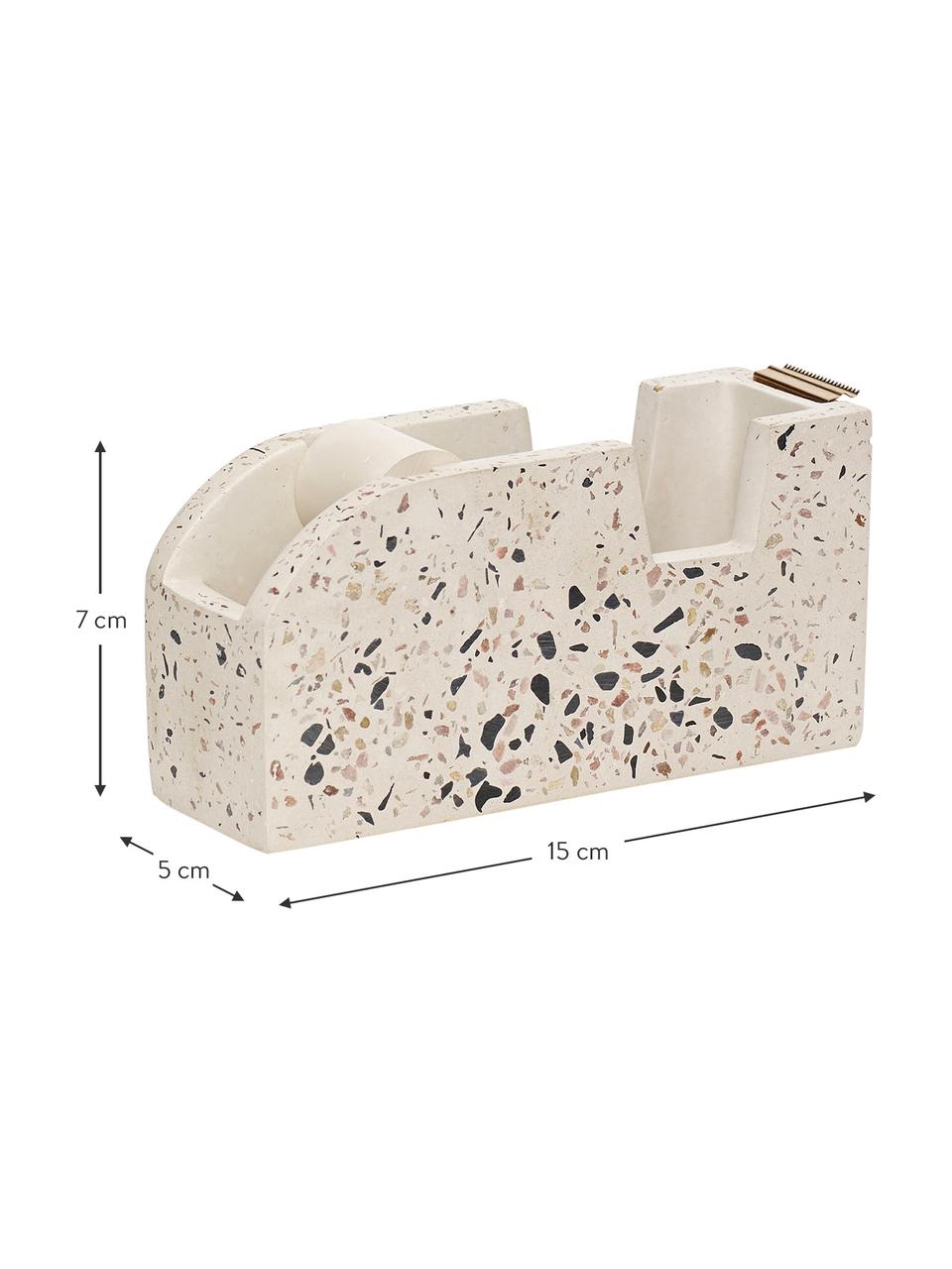 Stojan na lepiacu pásku Renomel, Terrazzo, Biela, červená, čierna, Š 15, V 7 cm