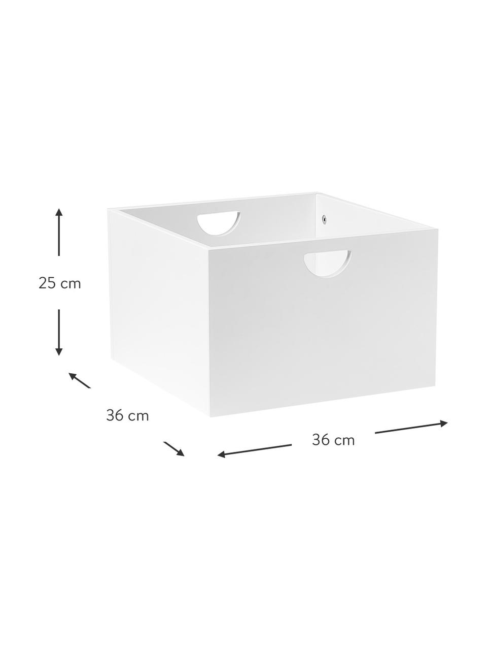 Zásuvky Nunila, 2 ks, Lakovaná MDF deska (dřevovláknitá deska střední hustoty), Bílá, Š 36 cm, V 25 cm