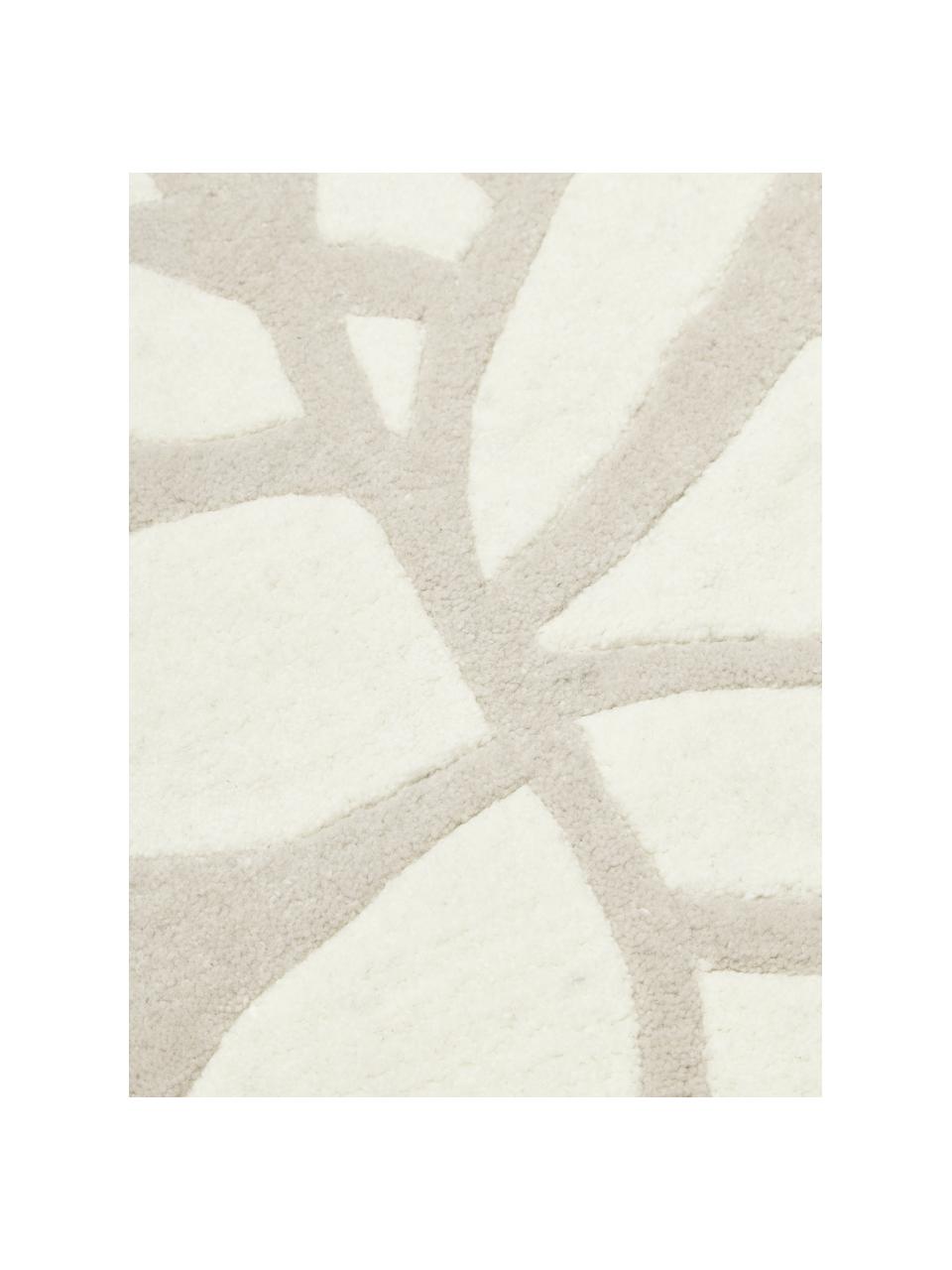 Tapis en laine tufté main Lando, 100 % laine

Les tapis en laine peuvent perdre des fibres lors des premières semaines et des peluches peuvent se former, ce phénomène est naturel et diminue à mesure de votre usage et du temps, Beige, blanc crème, larg. 80 x long. 150 cm (taille XS)