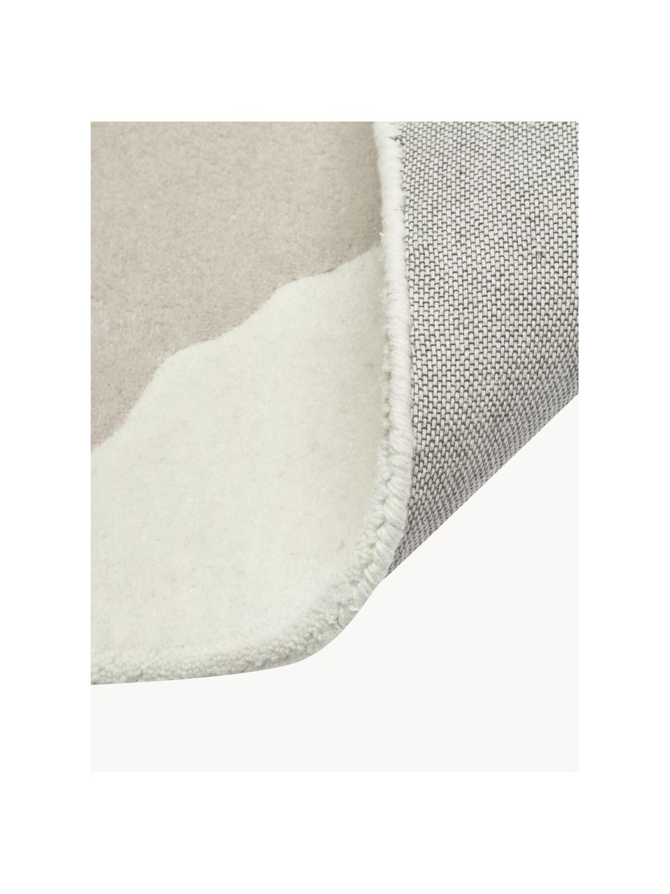 Tapis en laine tufté main Lando, 100 % laine

Les tapis en laine peuvent perdre des fibres lors des premières semaines et des peluches peuvent se former, ce phénomène est naturel et diminue à mesure de votre usage et du temps, Beige, blanc crème, larg. 80 x long. 150 cm (taille XS)