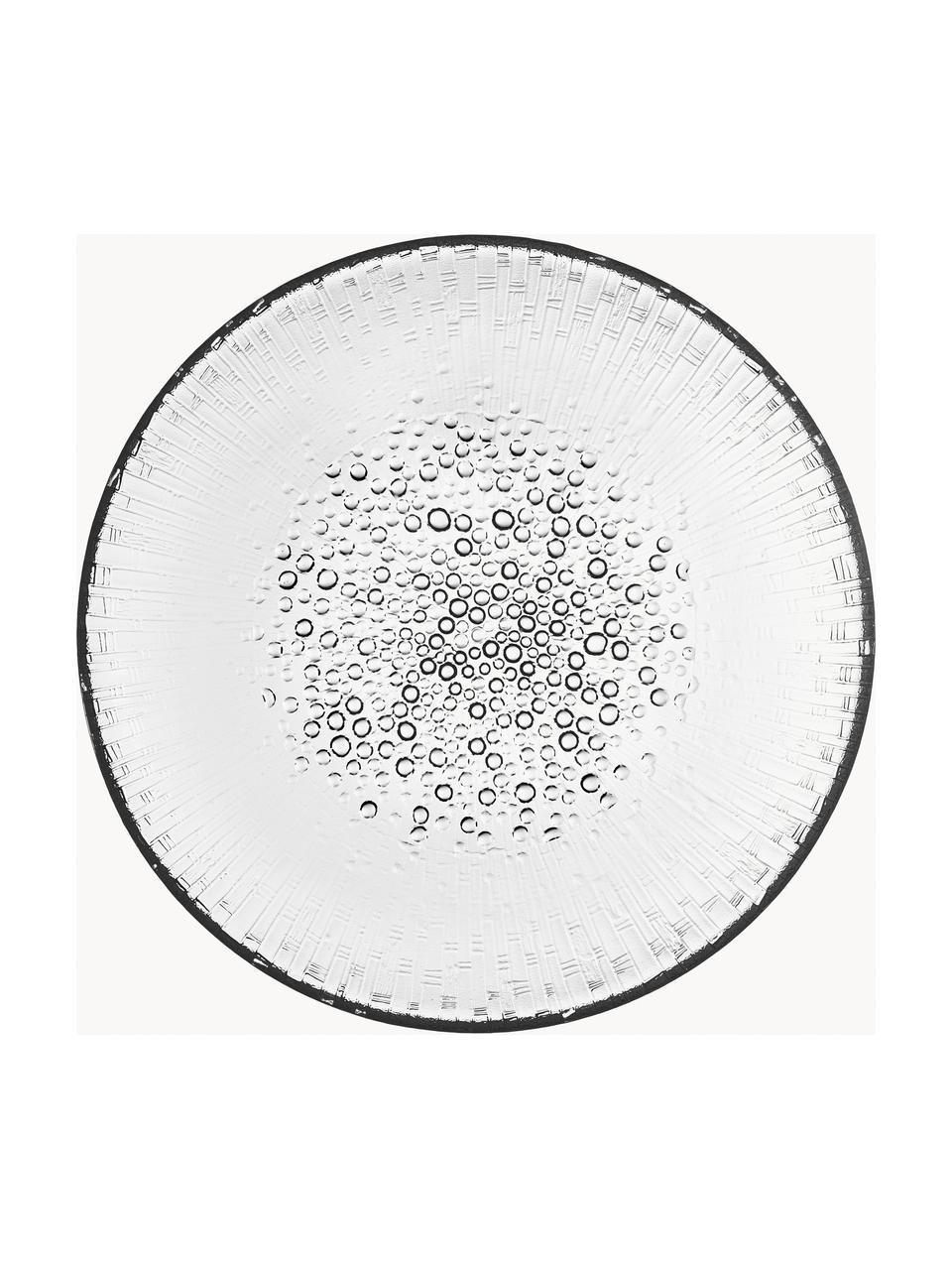 Sklenený plytký tanier Ultima Thule, Sklo, Priehľadná, Ø 25 cm