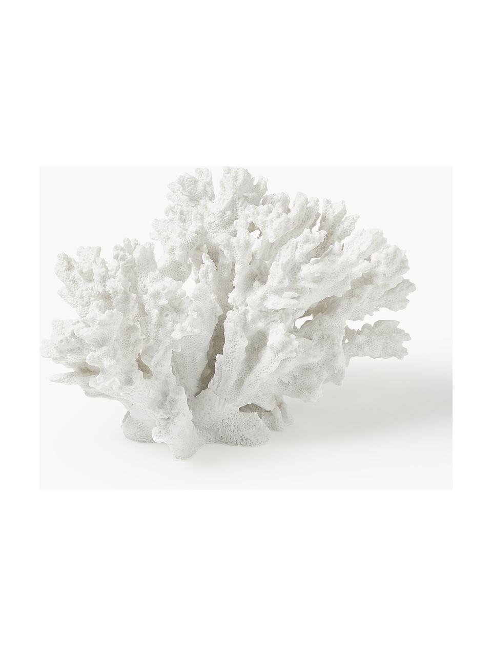 Design decoratief object Coral, Object: polyresin, Wit, Ø 18 x H 13 cm