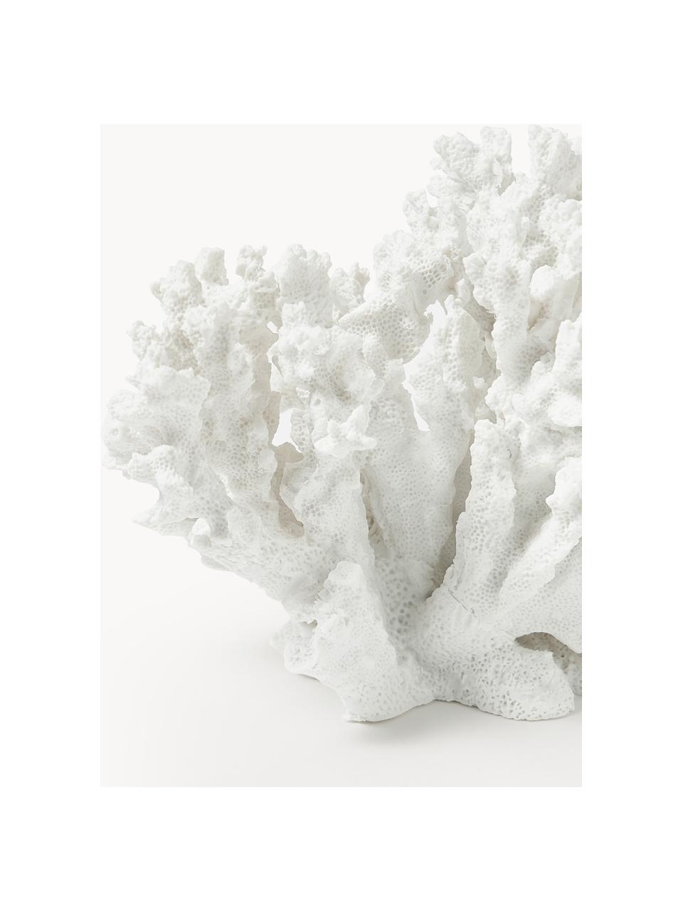 Designová dekorace Coral, Bílá, Š 18 cm, V 13 cm