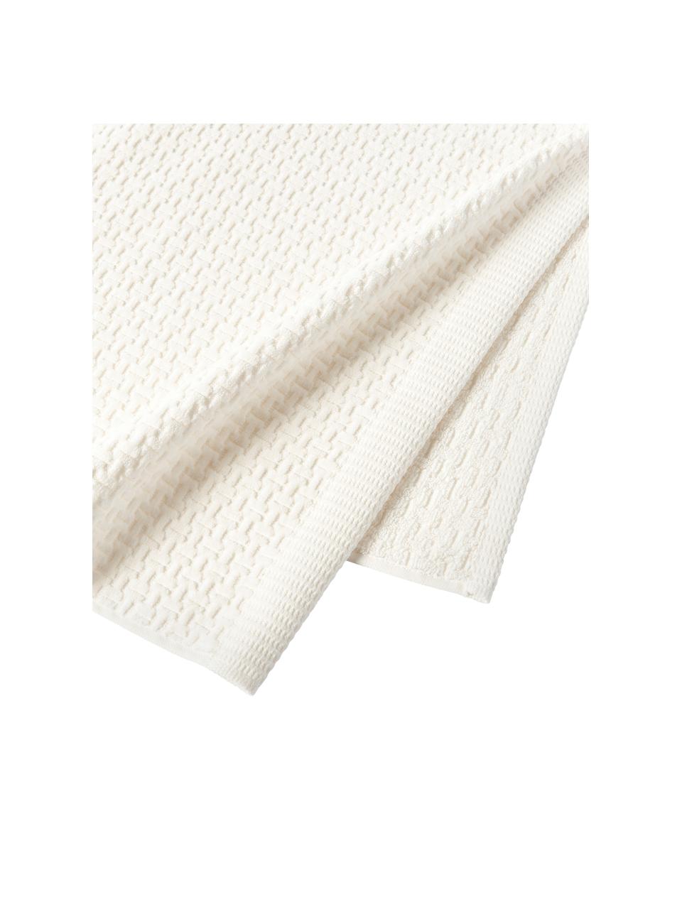 Súprava uterákov Niam, 3 diely, 100 % bavlna
Stredne ťažká gramáž, 500 g/m²

Materiál použitý v tomto výrobku bol testovaný na škodlivé látky a certifikovaný podľa STANDARD 100 by OEKO-TEX®, 8135CIT, CITEVE., Biela, Súprava s rôznymi veľkosťami