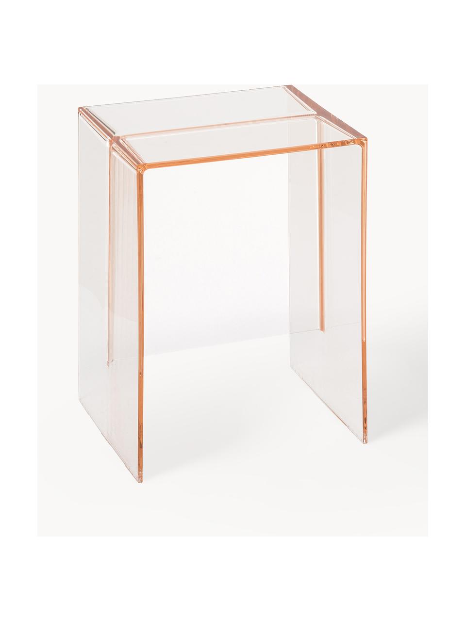 Table d'appoint design Max-Beam, Plastique, Pêche, larg. 33 x haut. 47 cm
