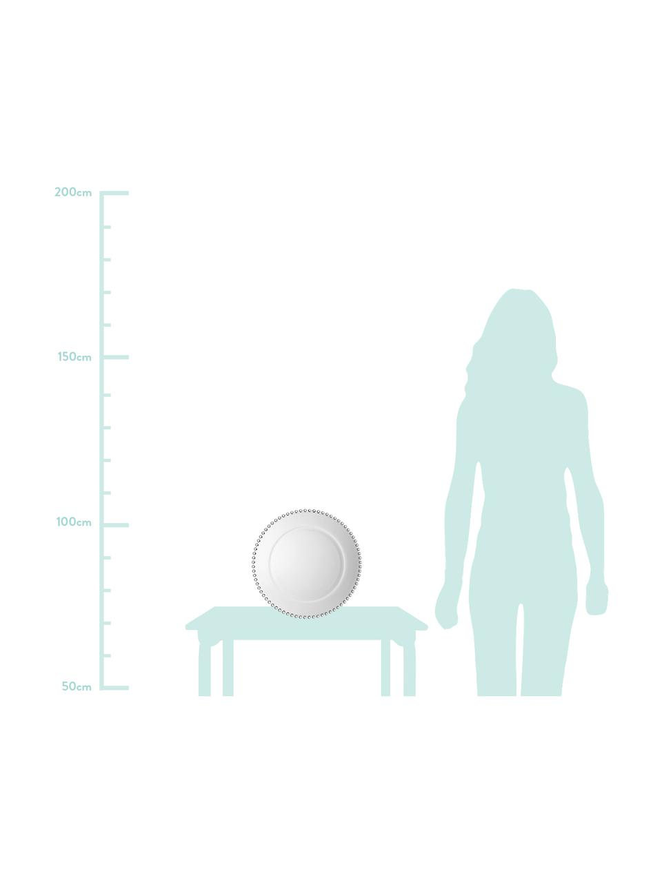 Bajoplato de vidrio Perles, Vidrio, Transparente, Ø 33 cm