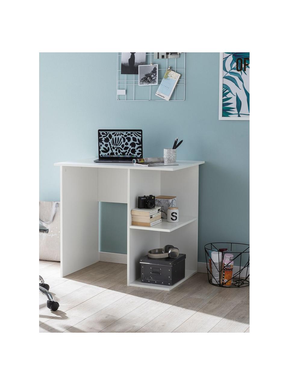 Petite table blanche mat Milo, Blanc