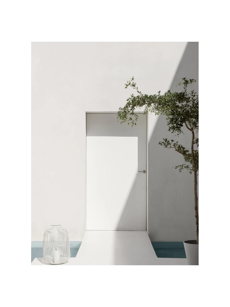 Portavelas Lito, 45 cm, Acero con pintura en polvo, Blanco, Ø 33 x Al 45 cm