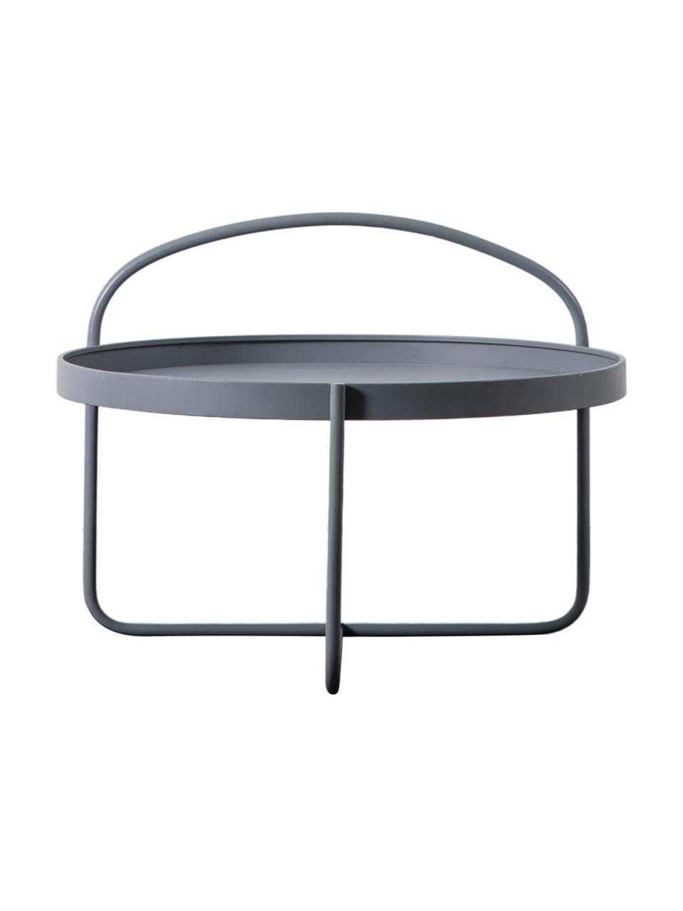 Kulatý konferenční stolek Melbury, Ocel s práškovým nástřikem, Šedá, Ø 65 cm, V 50 cm