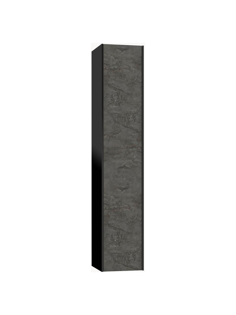 Rangement de salle de bain Ago, larg. 25 cm, Aspect béton, anthracite, mat, larg. 25 x haut. 130 cm