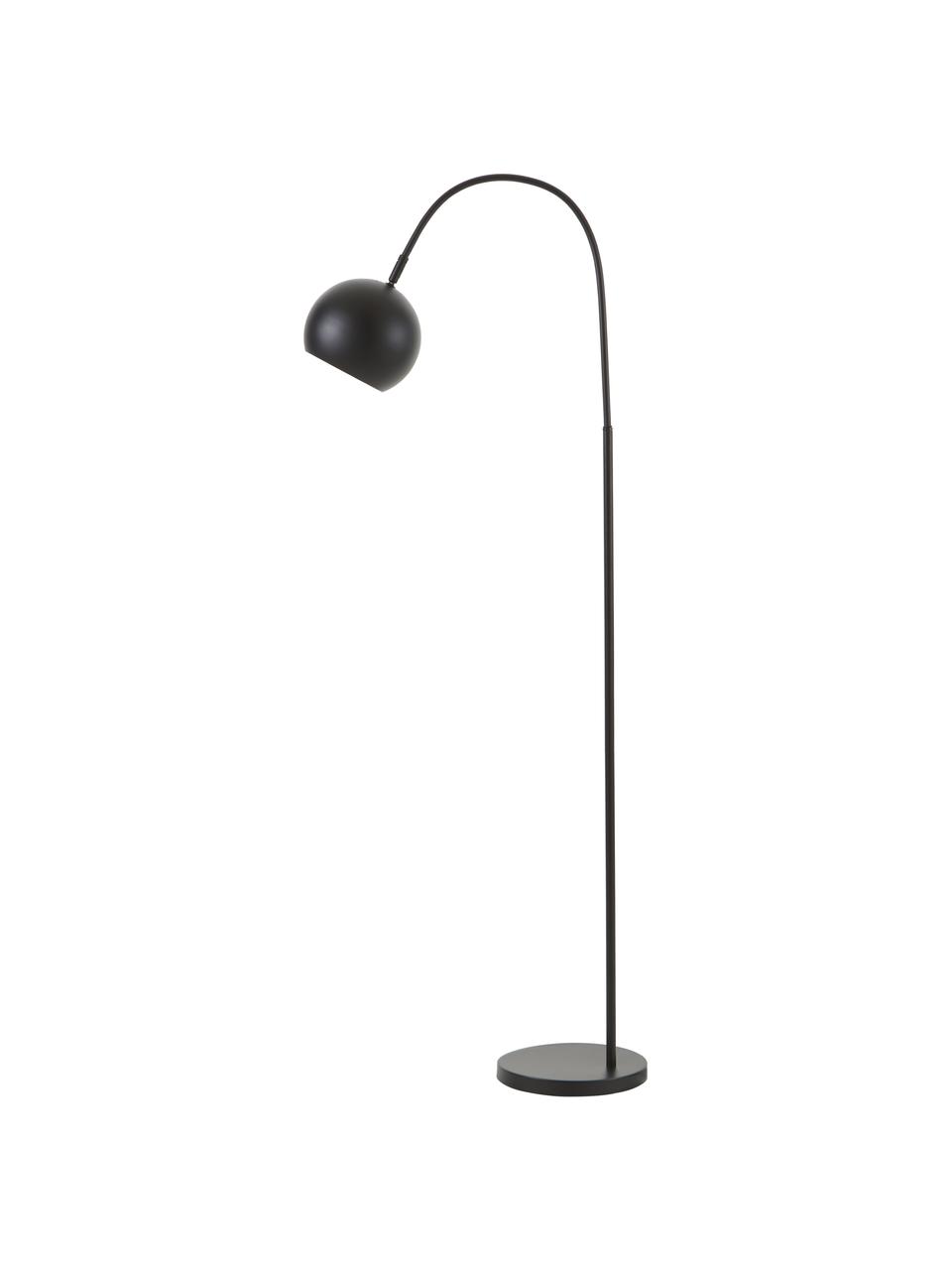 Lámpara de lectura Vancouver, Pantalla: metal con pintura en polv, Cable: plástico, Negro, F 43 x Al 142 cm