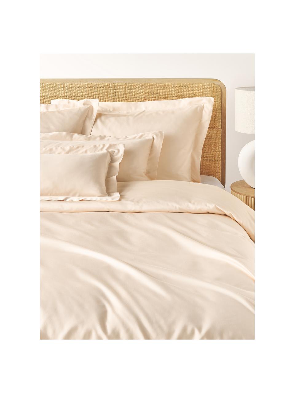 Funda de almohada de satén Premium, Melocotón, An 45 x L 110 cm