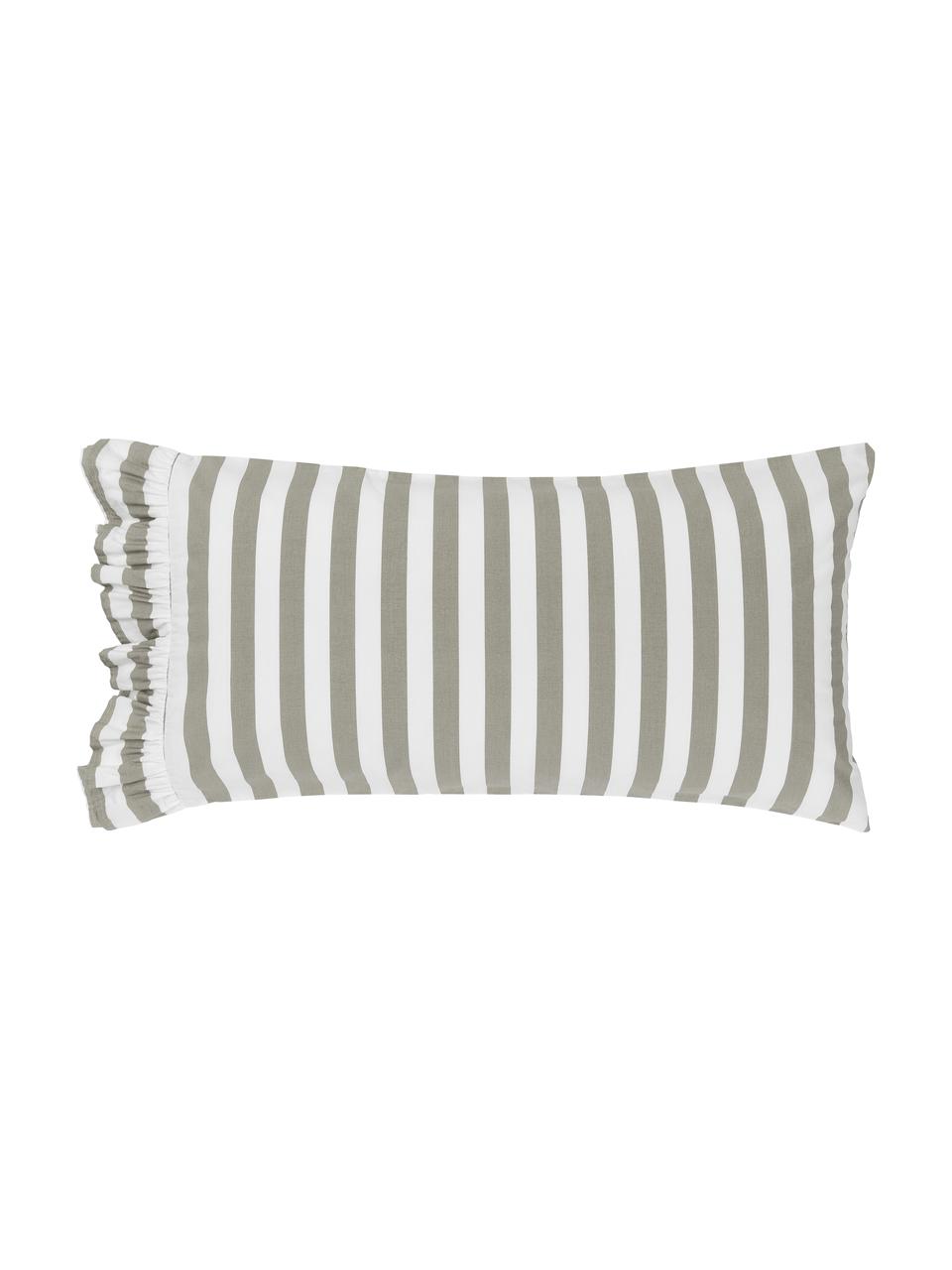 Poszewka na poduszkę z bawełny z efektem sprania Averni, 2 szt., Beżowy, biały, S 40 x D 80 cm