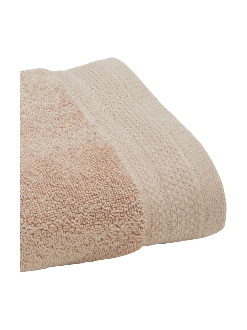 Komplet ręczników z bawełny organicznej Premium, 3 elem., Taupe, Komplet z różnymi rozmiarami