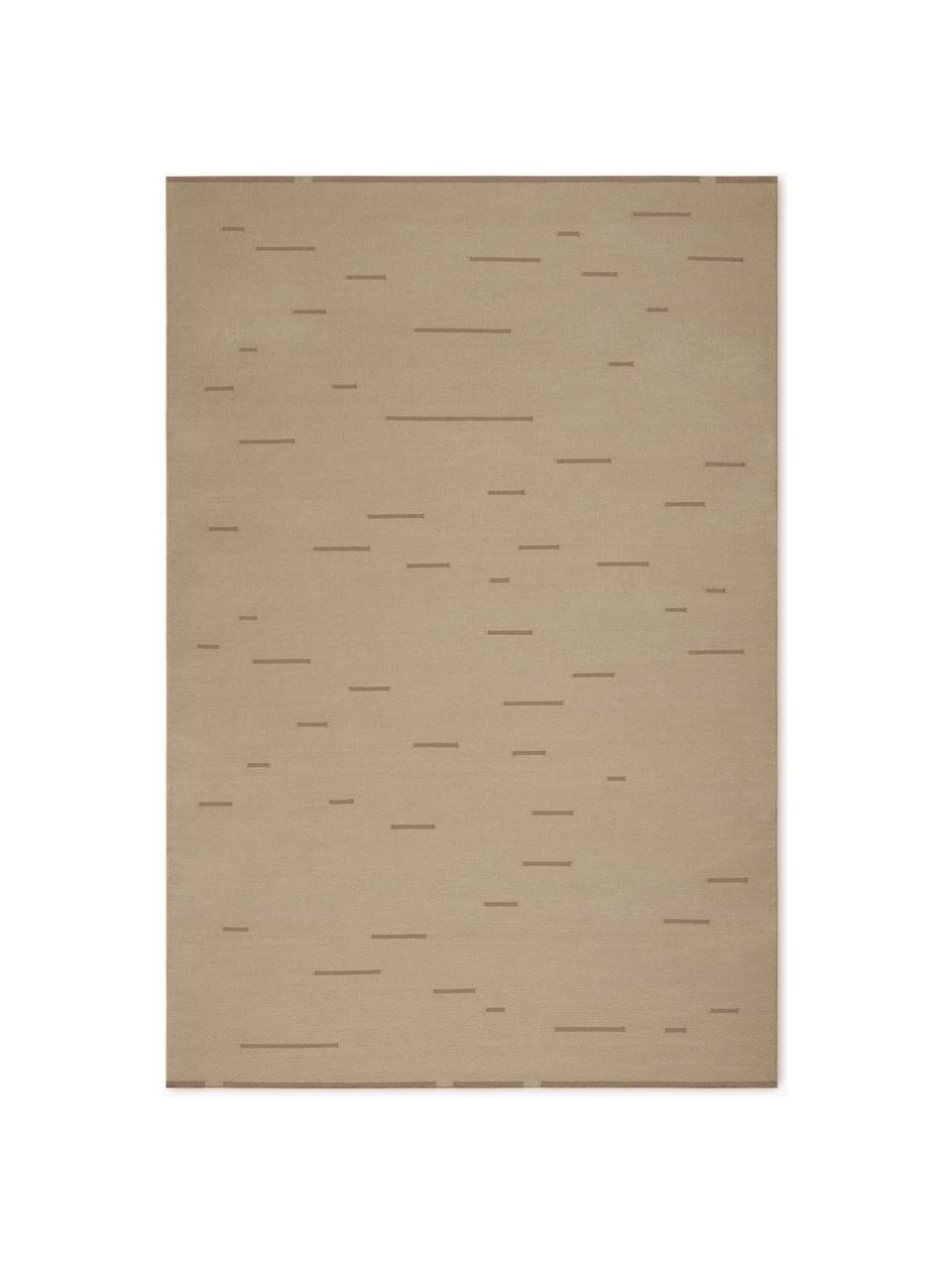 Tappeto in lana fatto a mano Rain, 100% lana

Nel caso dei tappeti di lana, le fibre possono staccarsi nelle prime settimane di utilizzo, questo e la formazione di lanugine si riducono con l'uso quotidiano., Beige, Larg. 140 x Lung. 200 cm (taglia S)