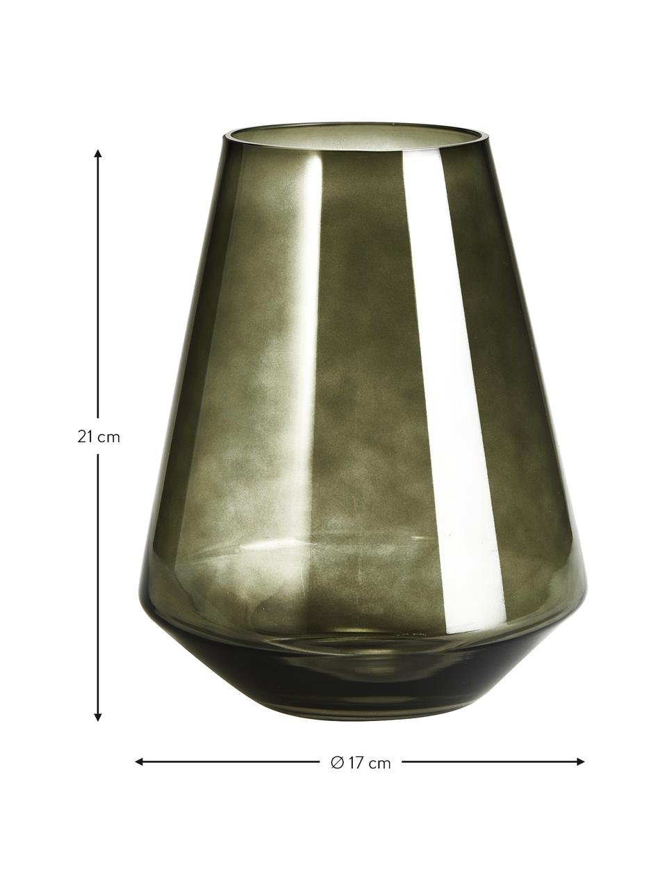 Vaso in vetro soffiato grigio Joyce, Vetro, Grigio, Ø 17 x Alt. 21 cm