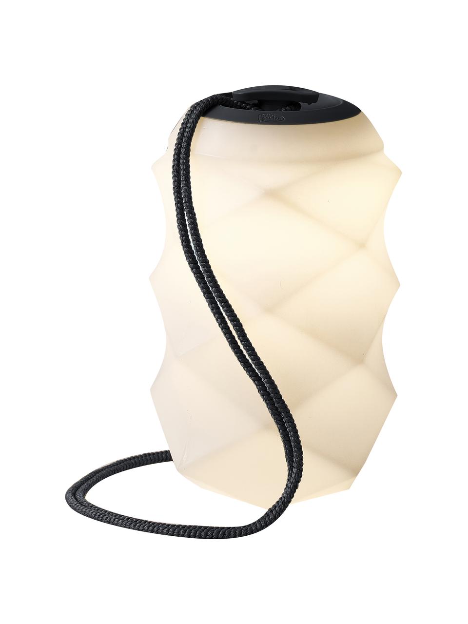 Mobiele dimbare LED hanglamp Bita met kleurverandering en afstandsbediening, Lamp: polyethyleen, Wit, donkergrijs, Ø 18 x H 30 cm