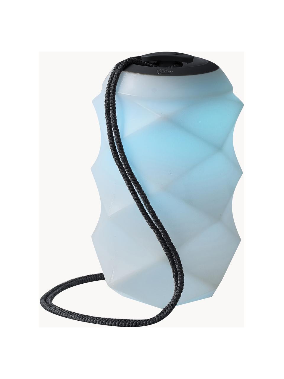 Mobiele dimbare LED hanglamp Bita met kleurverandering en afstandsbediening, Lamp: polyethyleen, Wit, donkergrijs, Ø 18 x H 30 cm