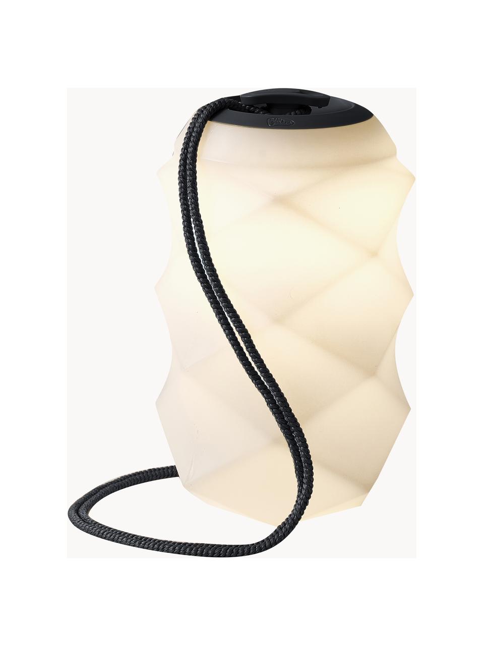 Mobiele dimbare LED hanglamp Bita met kleurverandering en afstandsbediening, Lamp: polyethyleen, Wit, donkergrijs, Ø 18 x H 30 cm