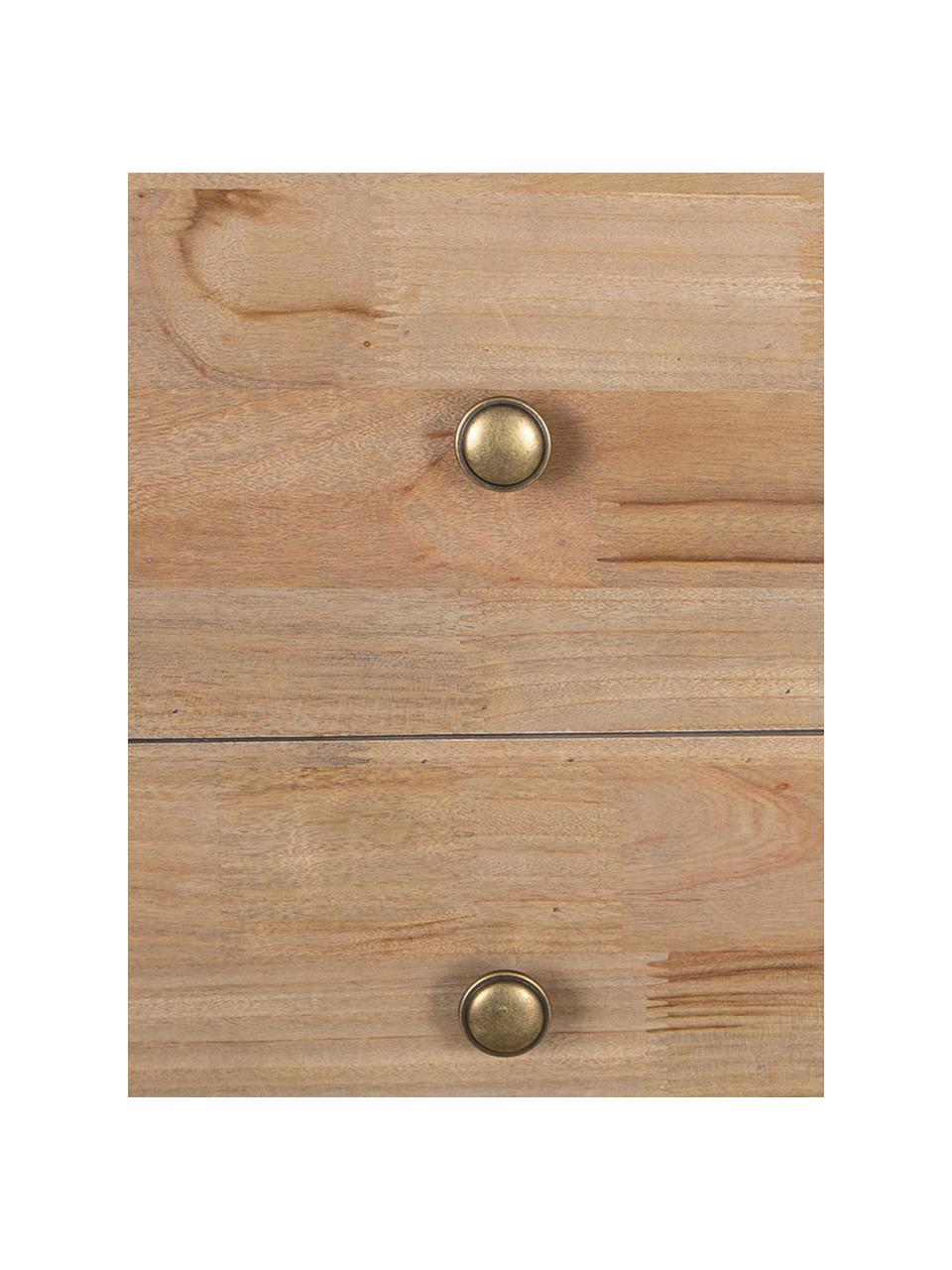 Aparador Marni, Patas: madera de alcanfor, Tablero: tablero de fibras de dens, Madera, An 140 x Al 80 cm