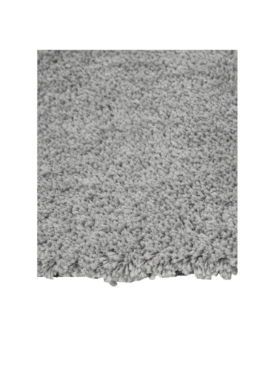 Okrągły puszysty dywan z długim włosiem Leighton, Szary, Ø 150 cm (Rozmiar M)