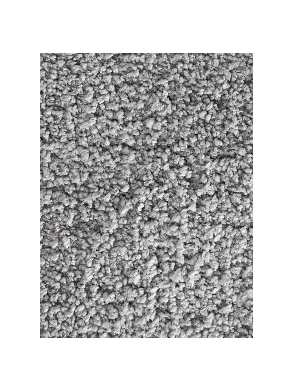 Tapis rond moelleux Leighton, Gris, Ø 120 cm (taille S)