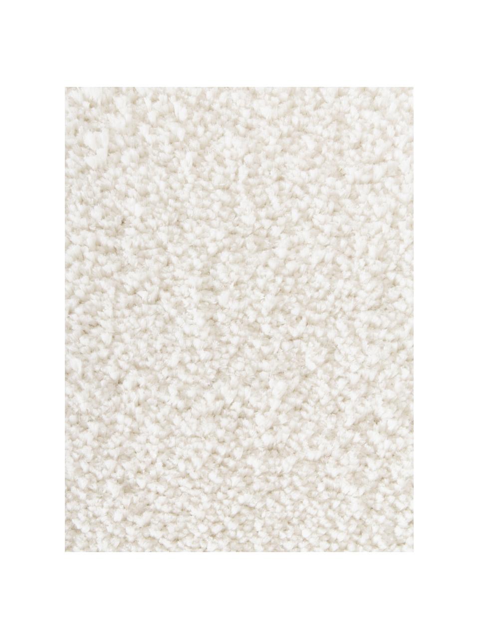 Flauschiger Hochflor-Läufer Jade mit erhabener Hoch-Tief-Struktur, Flor: 100% Polyester, GRS-zerti, Cremeweiß, B 80 x L 200 cm