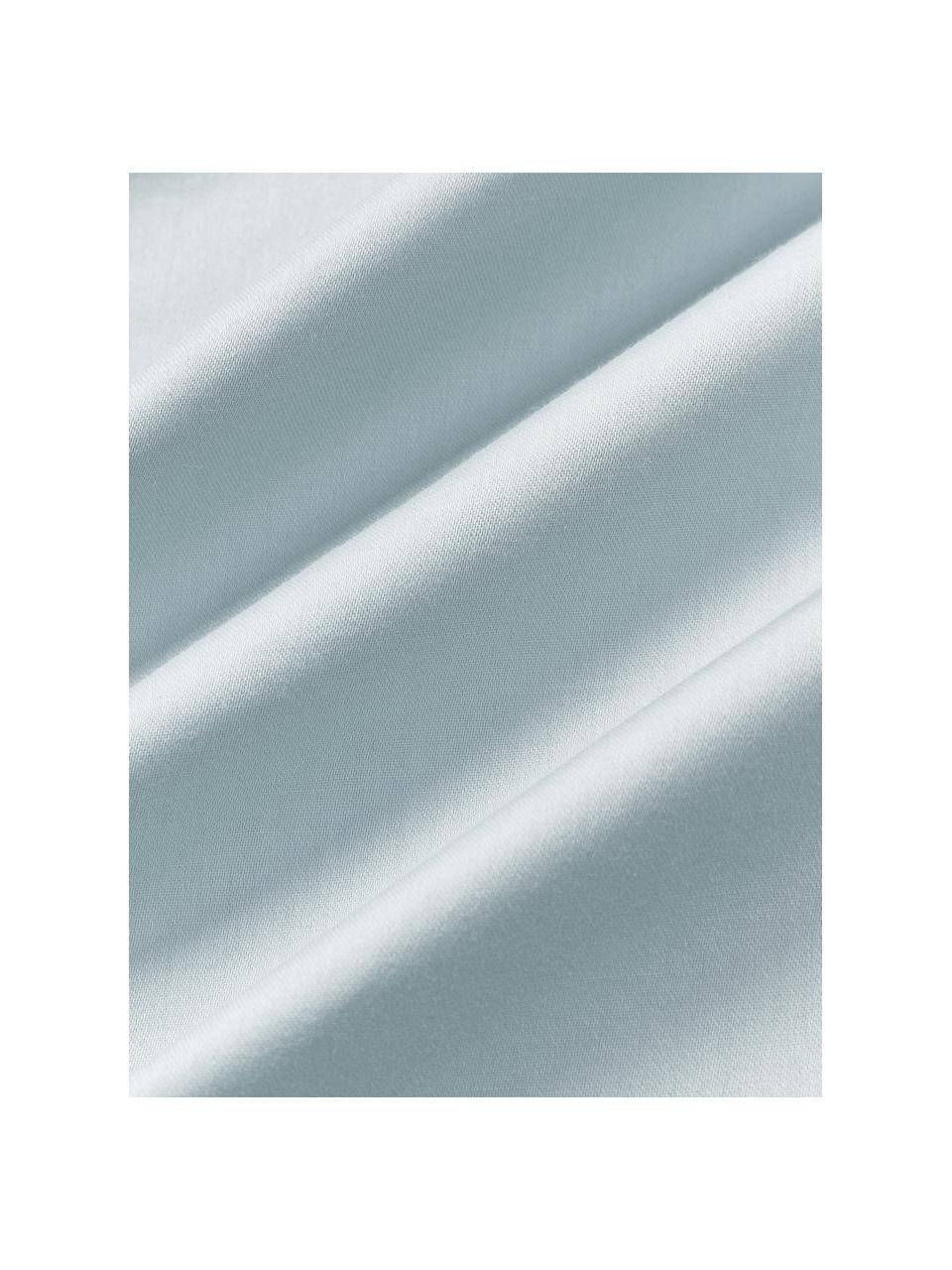 Baumwollsatin-Bettdeckenbezug Comfort, Webart: Satin Fadendichte 250 TC,, Hellblau, B 200 x L 200 cm