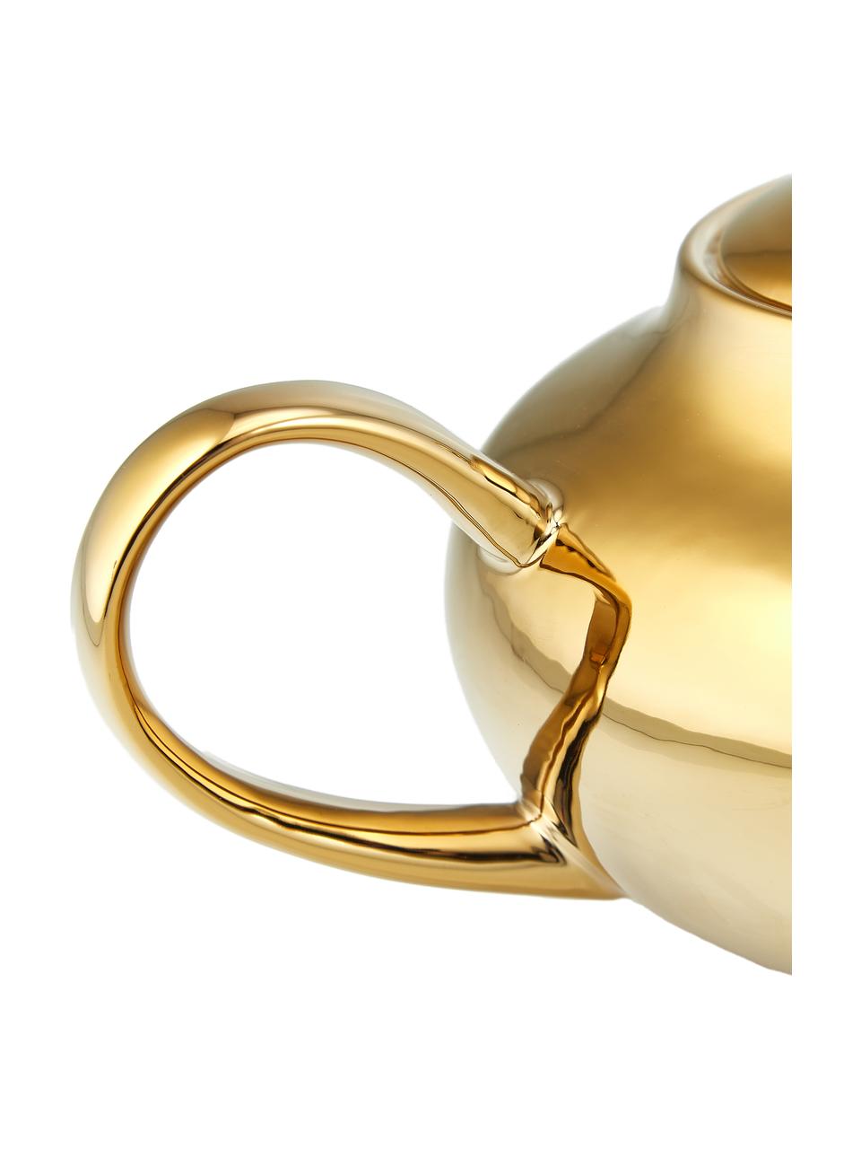 Theepot Good Morning, 1 L, Gecoat keramiek, Goudkleurig, 1 L
