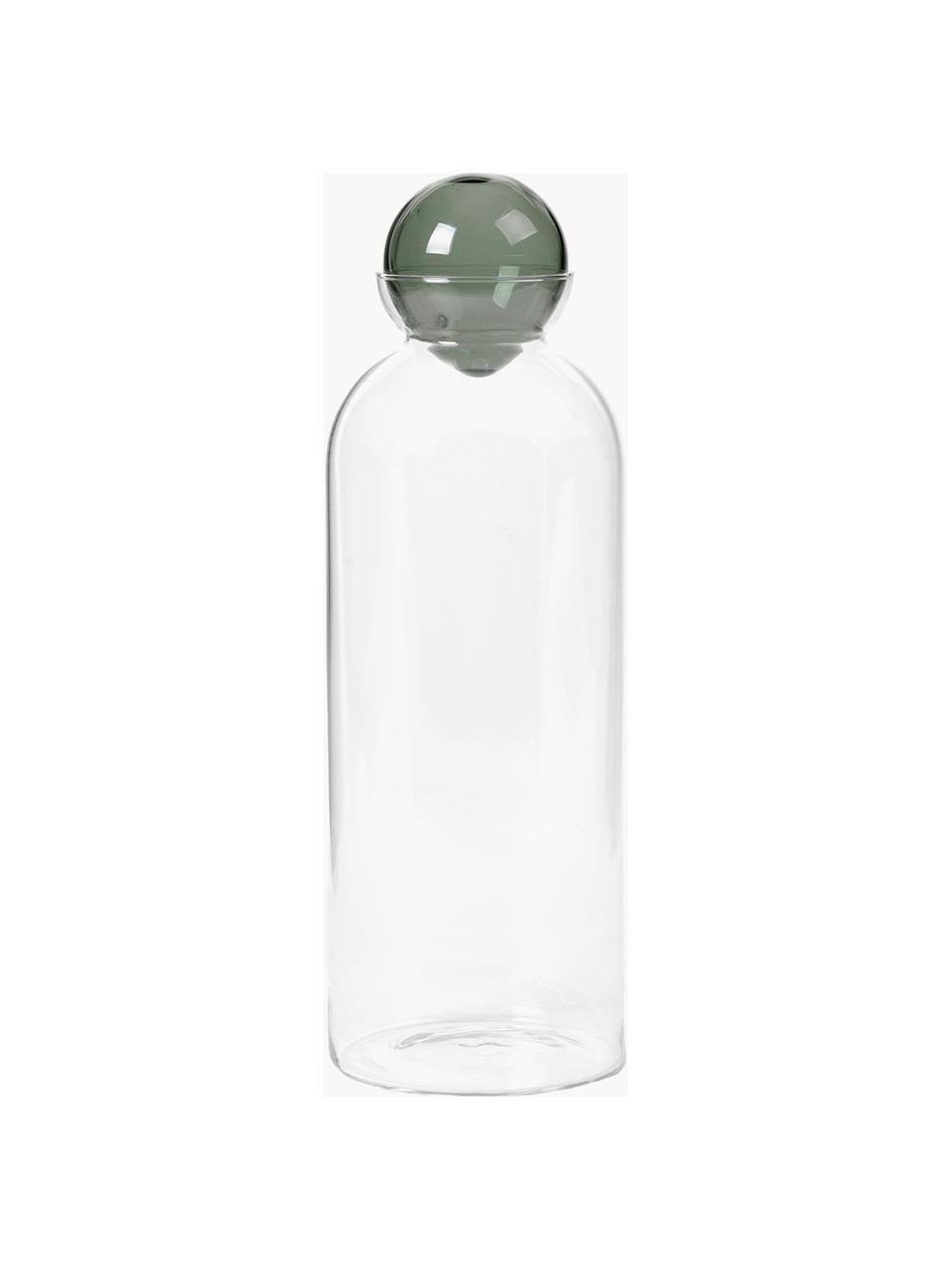 Mundgeblasener Dekanter Still, 1.4 L, Glas, Transparent, Grau, 1.4 L