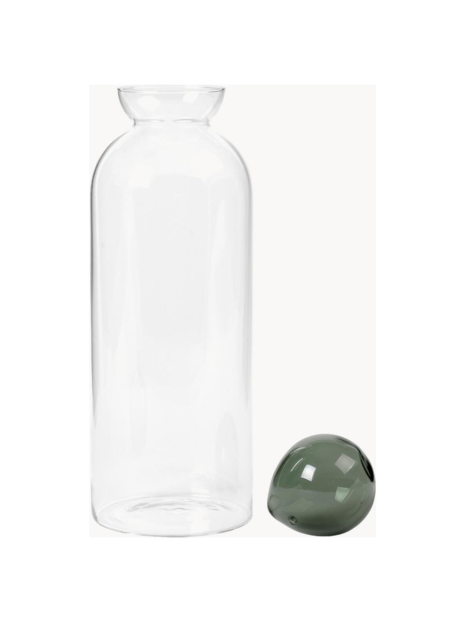 Mundgeblasener Dekanter Still, 1.4 L, Glas, Transparent, Grau, 1.4 L