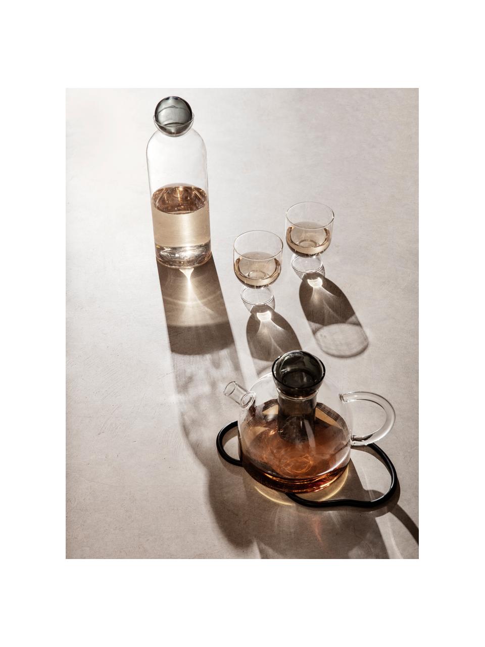 Carafe soufflée bouche Still, 1,4 L, Verre, Transparent, gris, 1,4 L