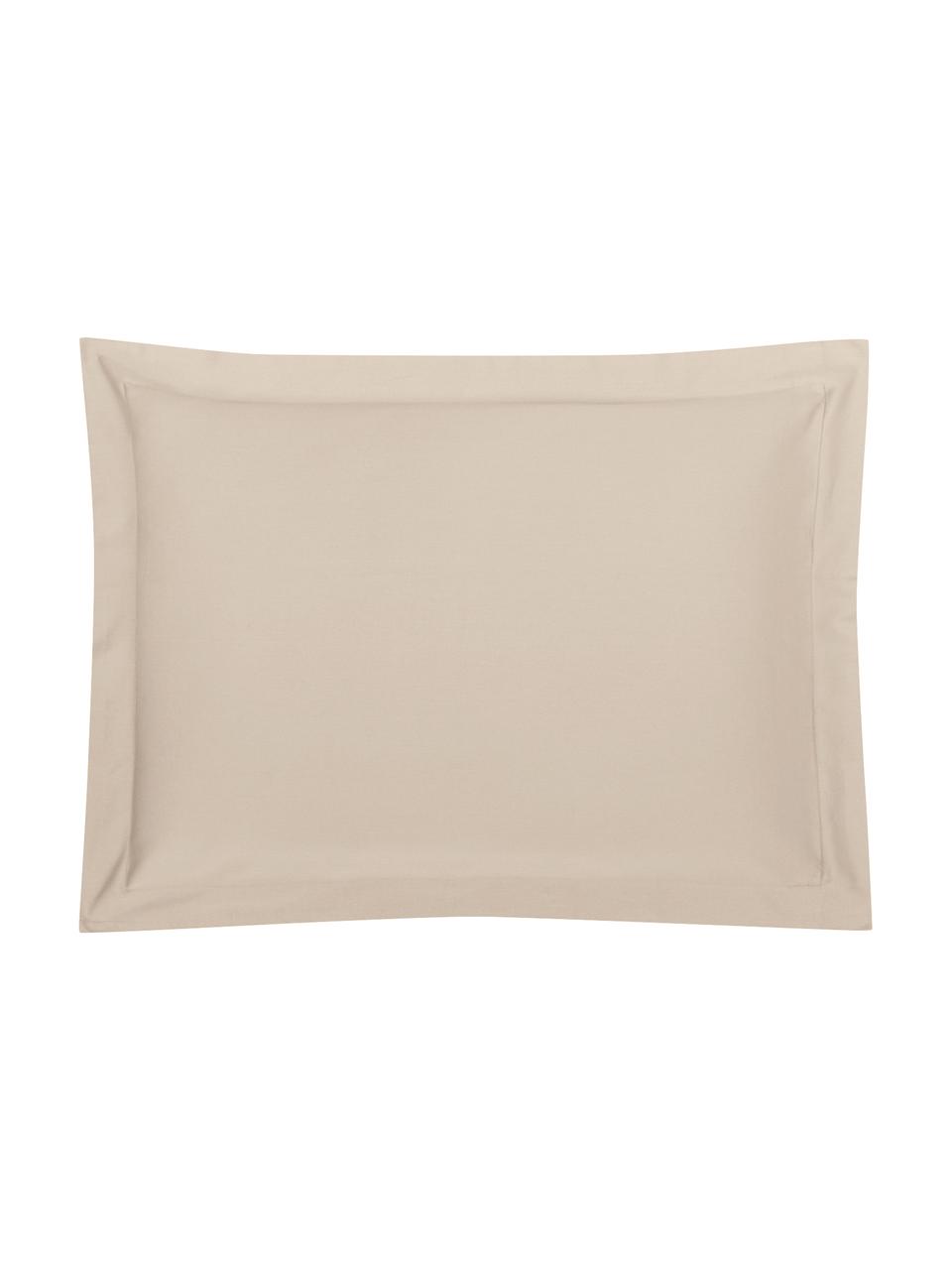 Taie d'oreiller 50x70 satin de coton Premium, 2 pièces, Taupe, 50 x 70 cm