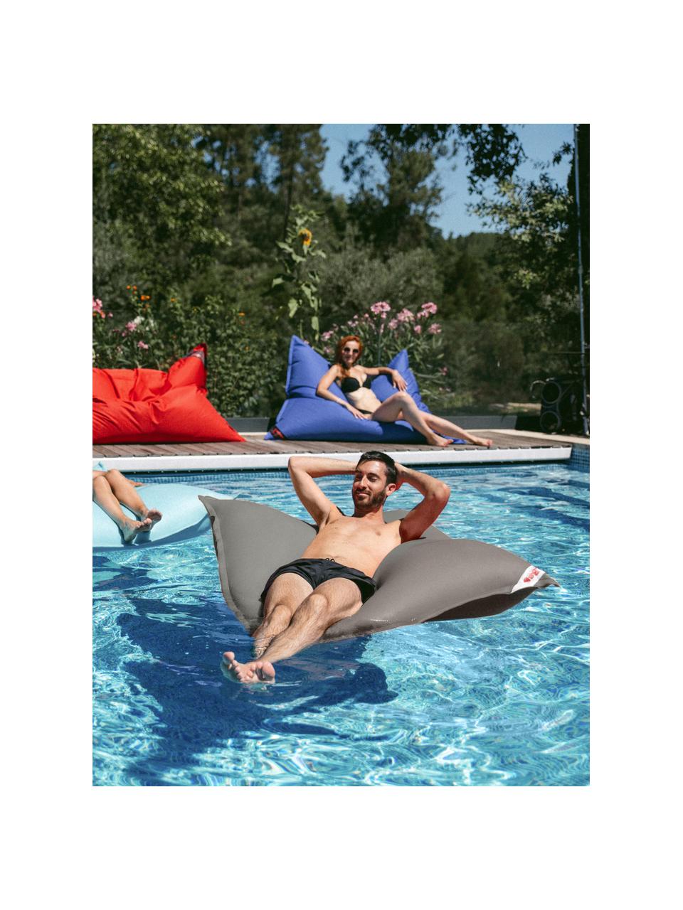 Puf de piscina Calypso, Funda: 100% poliéster (malla), Gris oscuro, L 142 x An 115 cm