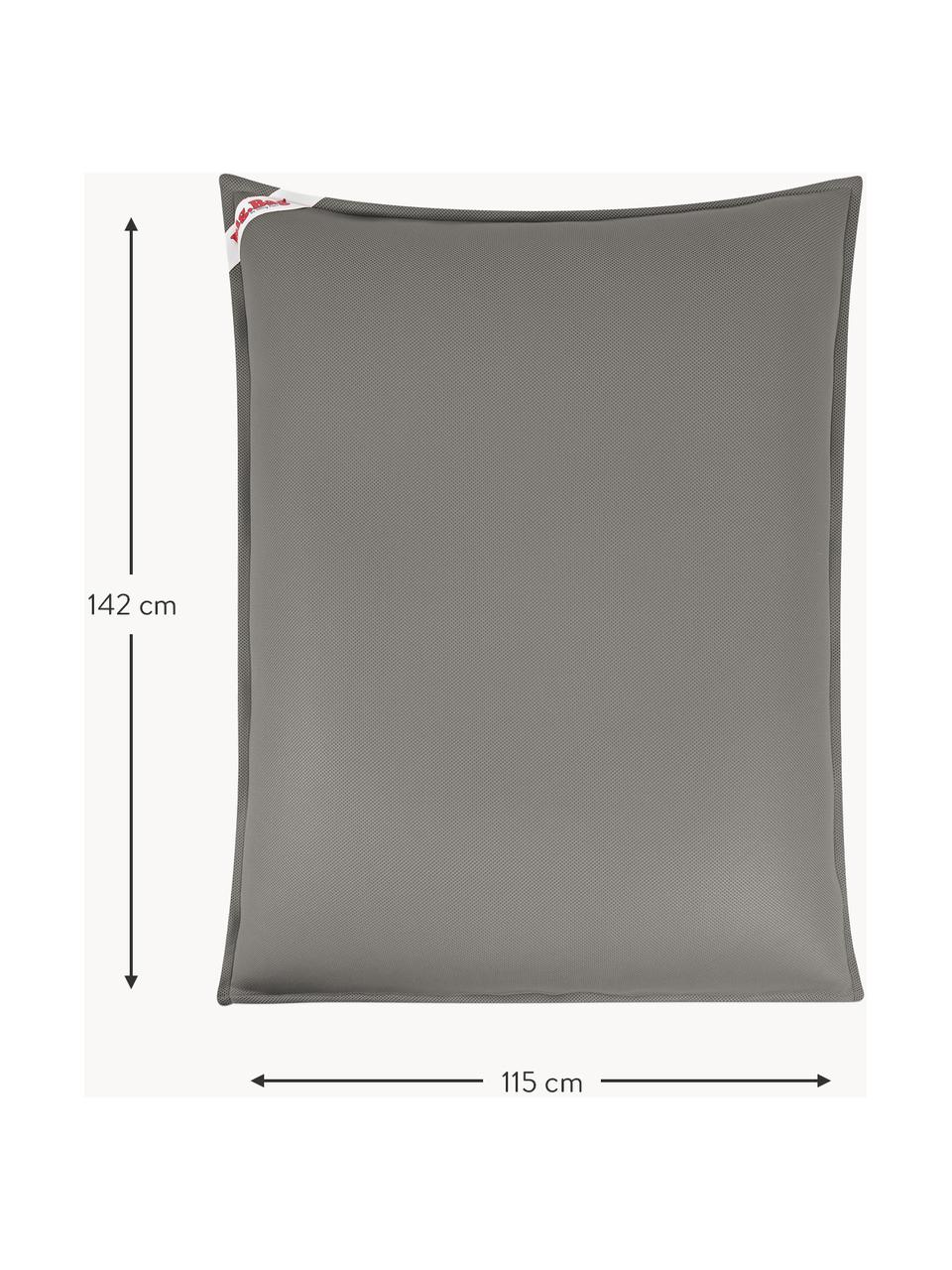 Puf de piscina Calypso, Funda: 100% poliéster (malla), Gris oscuro, L 142 x An 115 cm