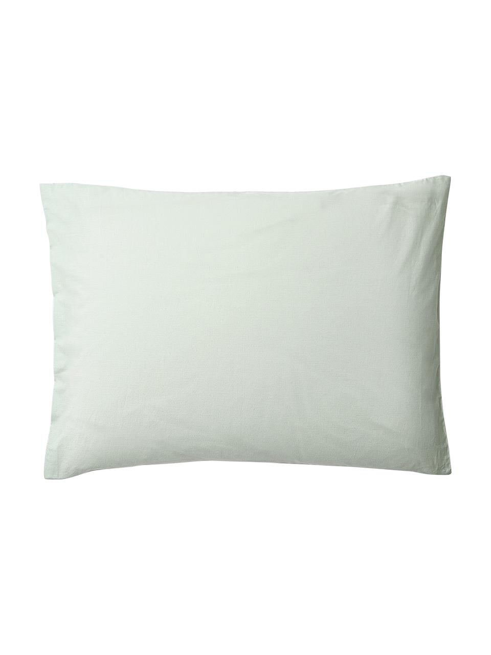 Fundas de almohada de plumeti Aloide, 2 uds., Verde, An 45 x L 110 cm