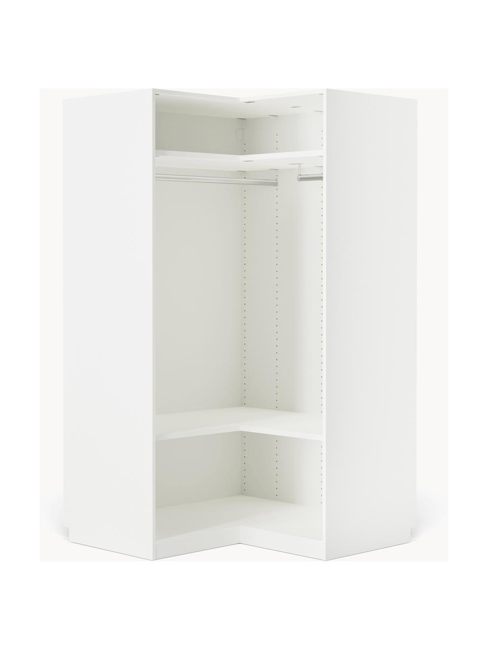 Armoire d'angle modulaire Charlotte, larg. 115 cm, Blanc, Module d'angle : larg. 115 x haut. 200 cm