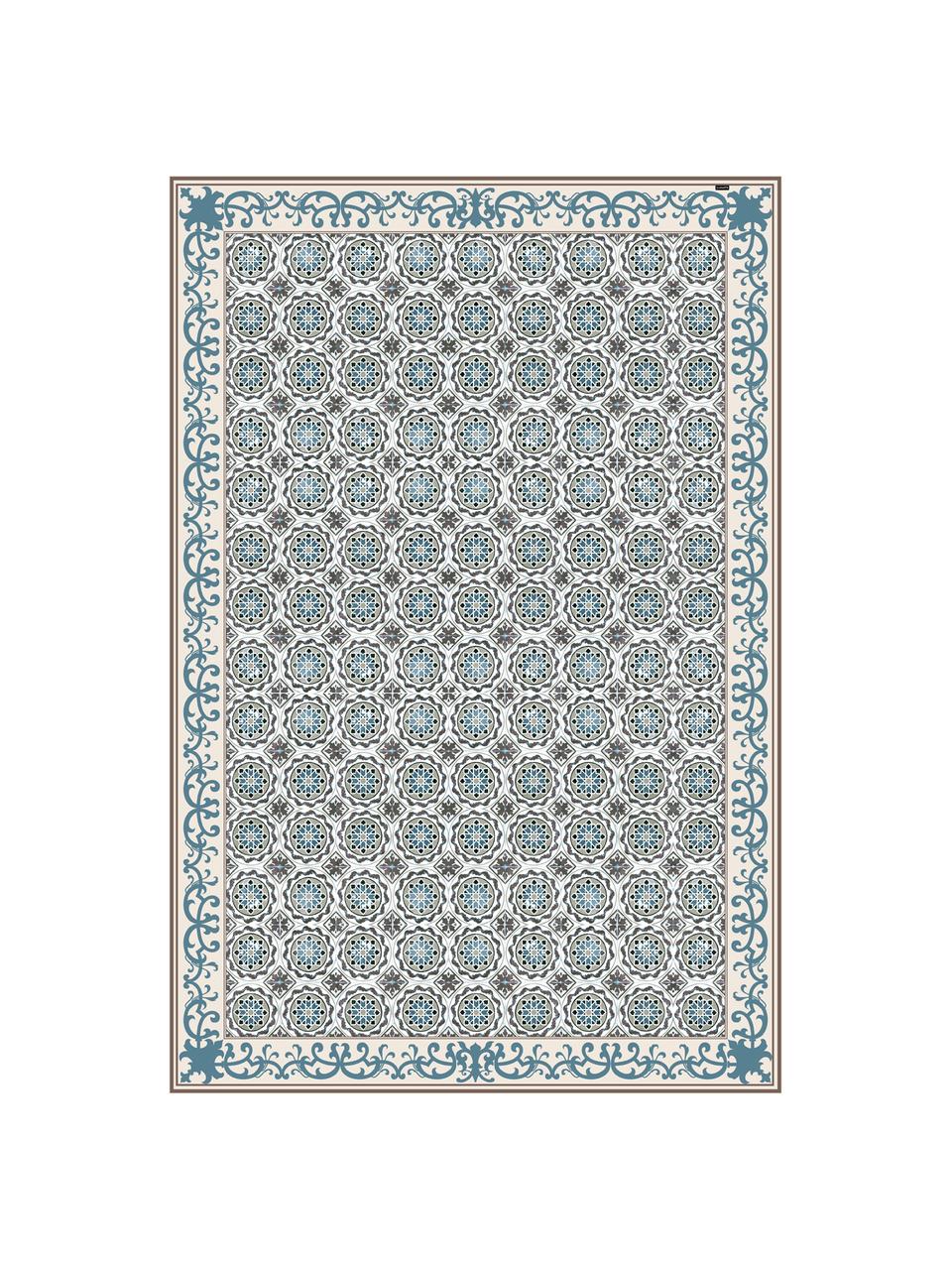 Alfombra vinílica Selina, antideslizante, Vinilo reciclable, Beige, marrón, azul, An 65 x L 85 cm